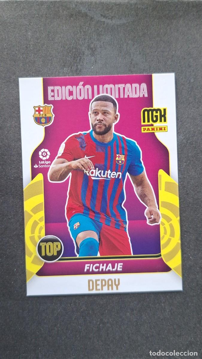 Cromos de f&uacute;tbol: L1 DEPAY F. C. BARCELONA TOP FICHAJE EDICION LIMITADA PANINI MEGACRACKS 2021 2022 21 22
