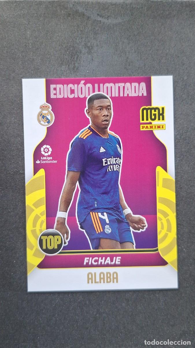 Cromos de f&uacute;tbol: L1 ALABA REAL MADRID TOP FICHAJE EDICION LIMITADA PANINI MEGACRACKS 2021 2022 21 22