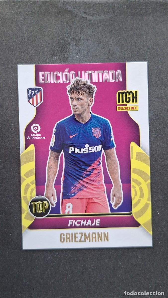 Cromos de f&uacute;tbol: L1 GRIEZMANN ATLETICO DE MADRID TOP FICHAJE EDICION LIMITADA PANINI MEGACRACKS 2021 2022 21 22