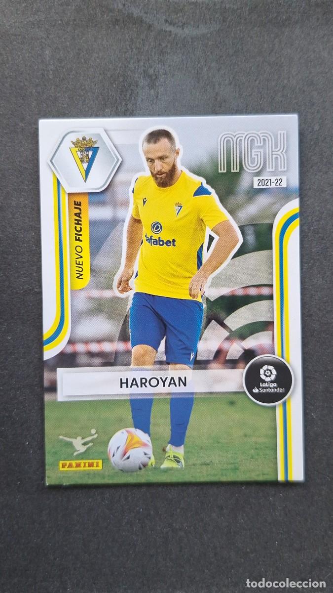 Cromos de f&uacute;tbol: L1 HAROYAN CADIZ C. F. NUEVO FICHAJE 436 PANINI MEGACRACKS 2021 2022 21 22