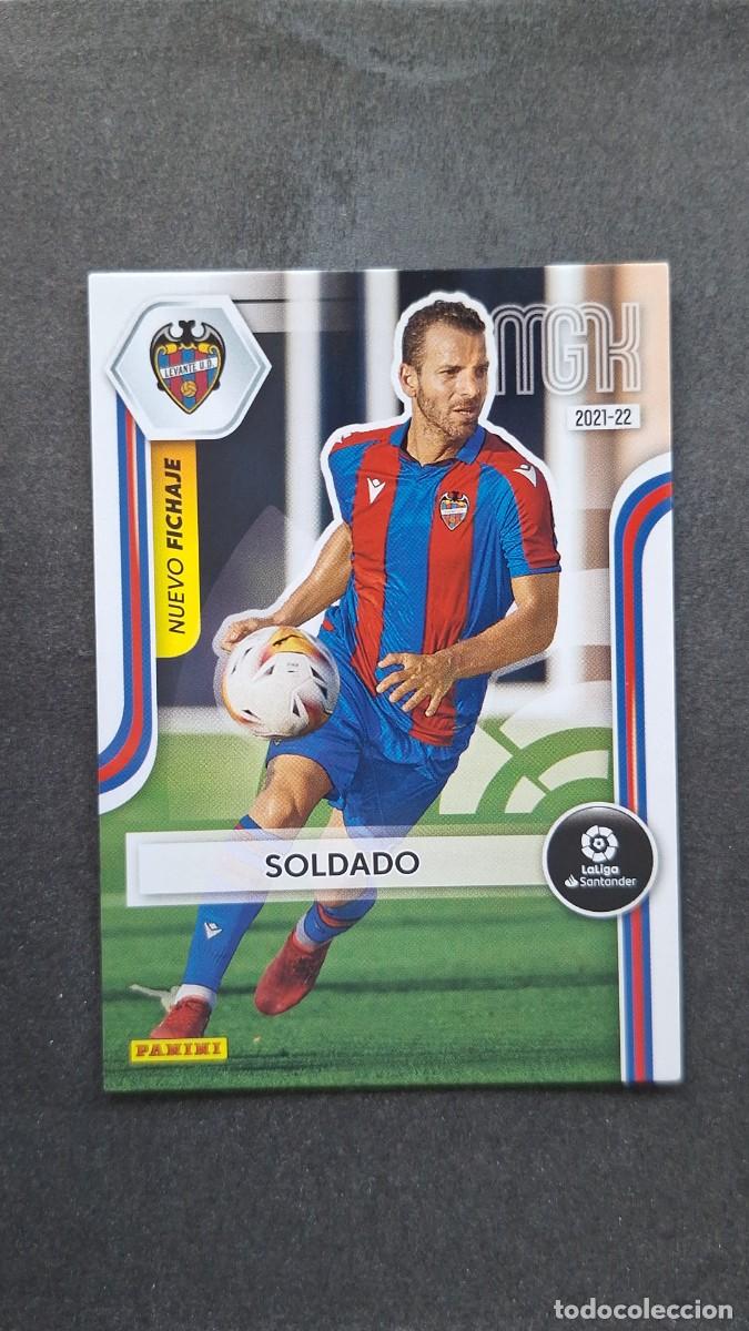 Cromos de f&uacute;tbol: L1 SOLDADO LEVANTE U. D. NUEVO FICHAJE 449 PANINI MEGACRACKS 2021 2022 21 22