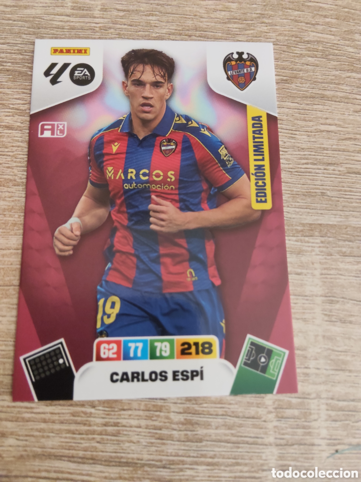 Cromos de f&uacute;tbol: Panini Adrenalyn liga 2025 2026 25 26 Carlos Espi Levante edici&oacute;n limitada