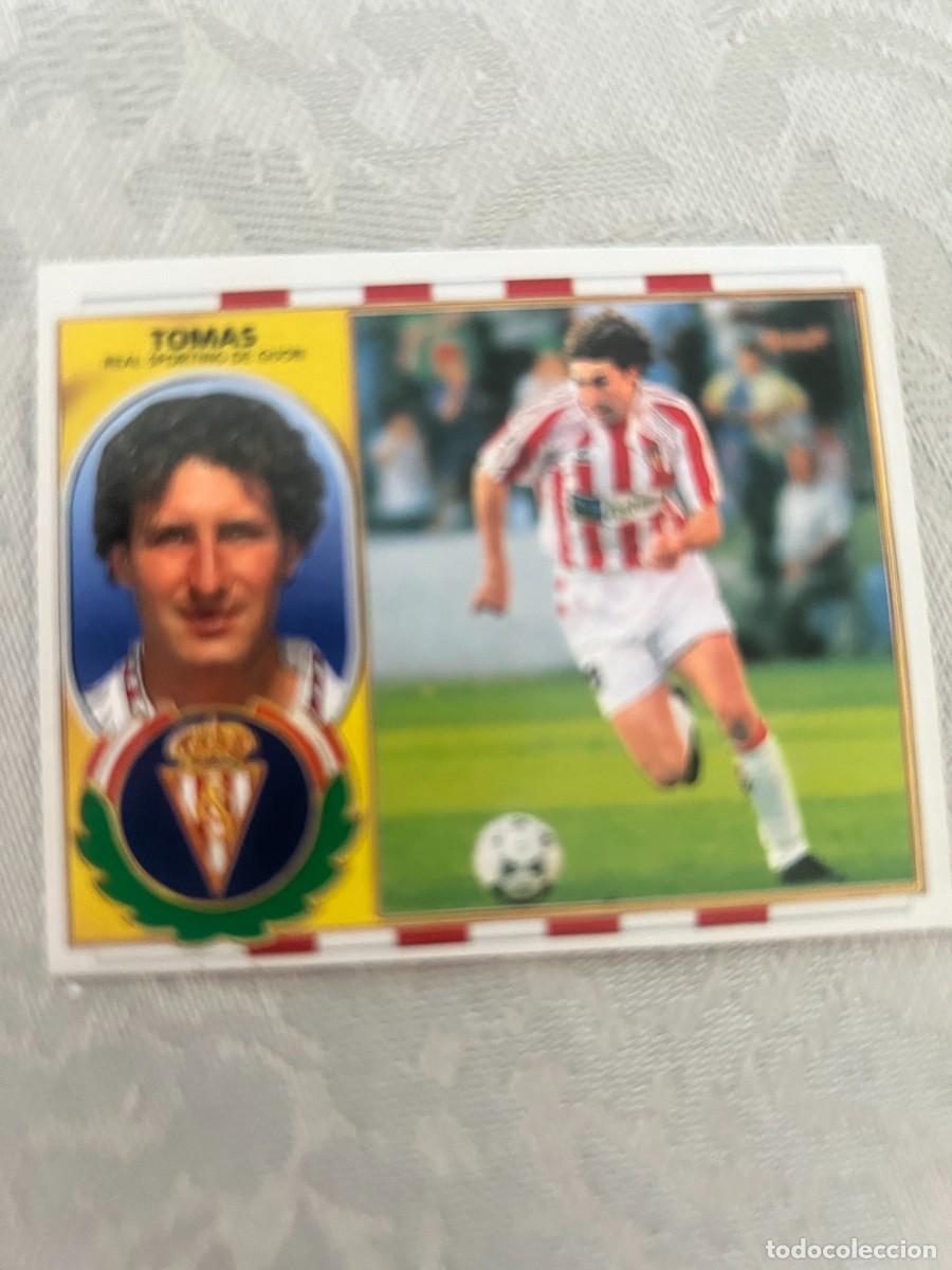 Cromos de f&uacute;tbol: TOM&Aacute;S SPORTING DE GIJ&Oacute;N SIN PEGAR EDICIONES ESTE 1996-97