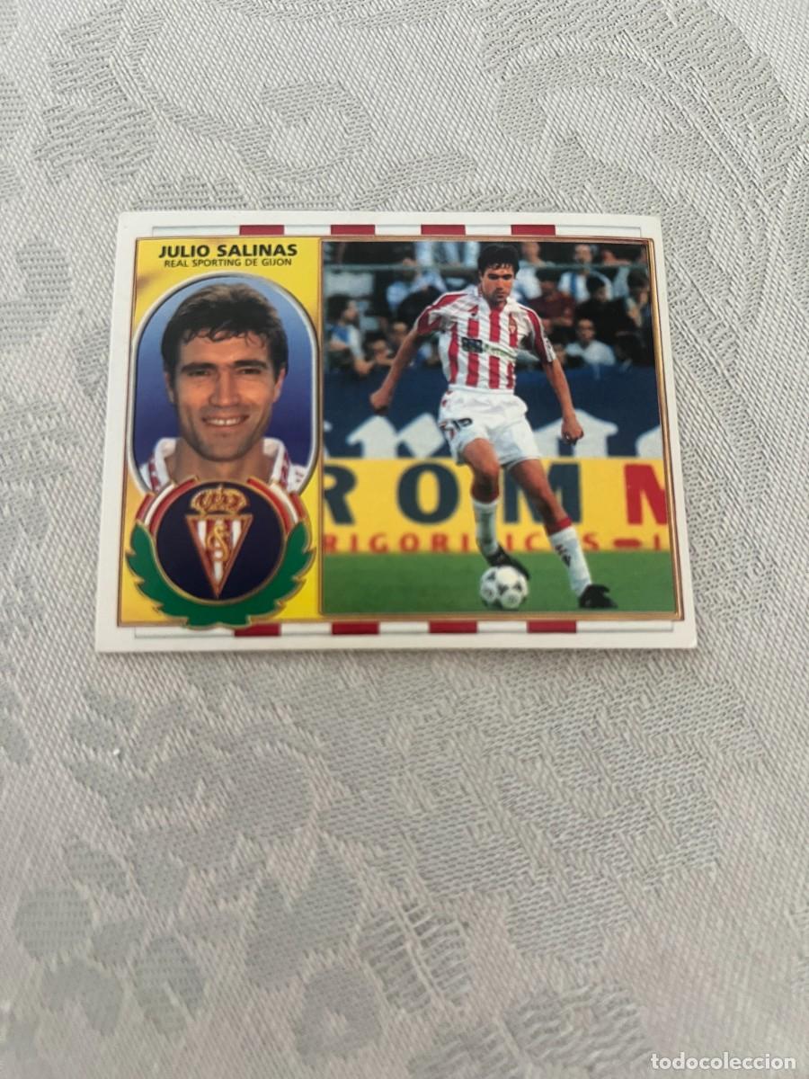 Cromos de f&uacute;tbol: JULIO SALINAS SPORTING DE GIJ&Oacute;N SIN PEGAR EDICIONES ESTE 1996-97