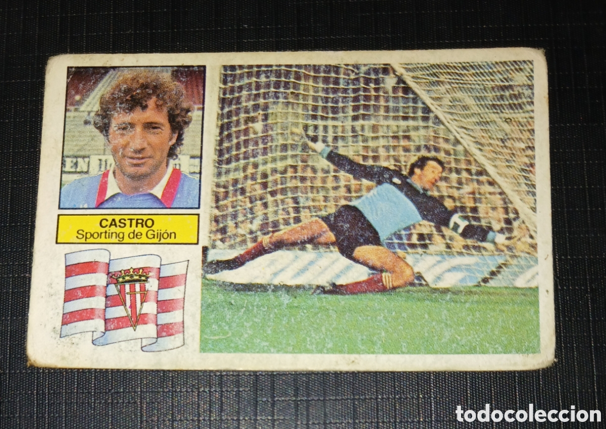 Cromos de f&uacute;tbol: Cromo Castro Sporting de Gij&oacute;n Liga 82 83 1982 1983 Ed. Este Sin pegar nunca usado
