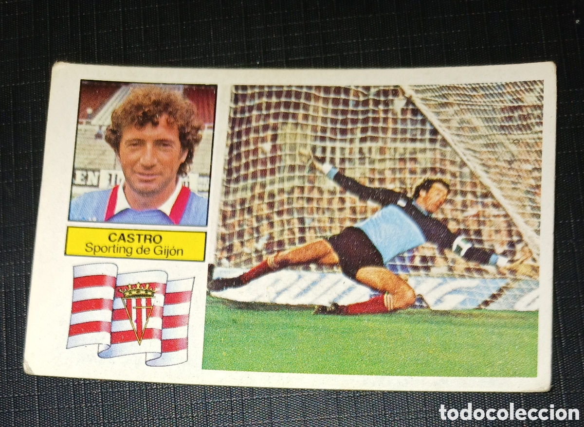 Cromos de f&uacute;tbol: Cromo Castro Sporting de Gij&oacute;n Liga 82 83 1982 1983 Ed. Este Sin pegar nunca usado