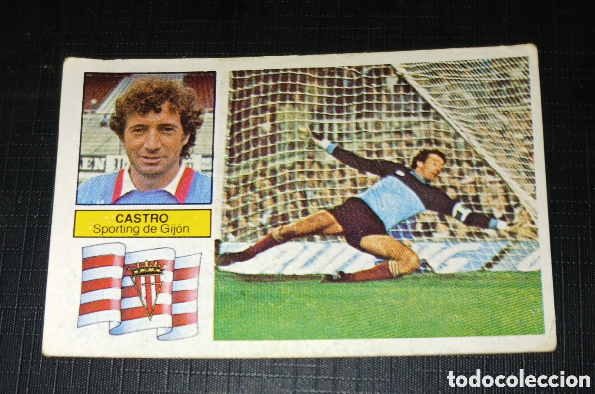 Cromos de f&uacute;tbol: Cromo Castro Sporting de Gij&oacute;n Liga 82 83 1982 1983 Ed. Este Sin pegar nunca usado