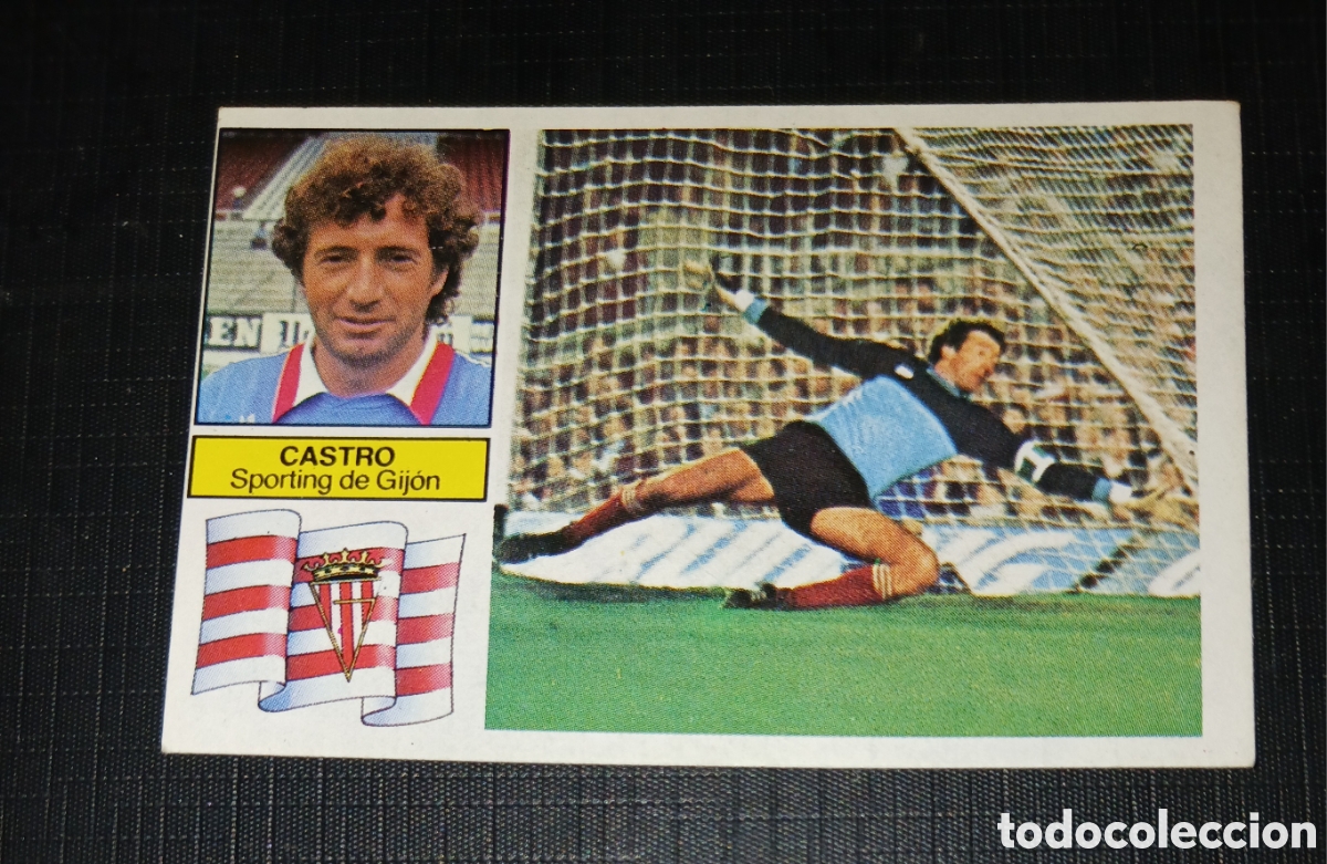 Cromos de f&uacute;tbol: Cromo Castro Sporting de Gij&oacute;n Liga 82 83 1982 1983 Ed. Este Sin pegar nunca usado