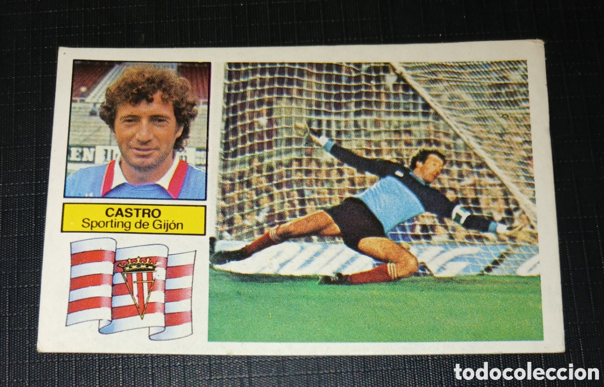 Cromos de f&uacute;tbol: Cromo Castro Sporting de Gij&oacute;n Liga 82 83 1982 1983 Ed. Este Sin pegar nunca usado