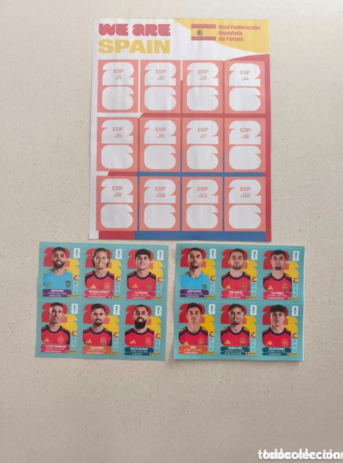 Cromos de f&uacute;tbol: ACTUALIZACI&Oacute;N COMPLETA ESPA&Ntilde;A MUNDIAL 2026. PANINI.