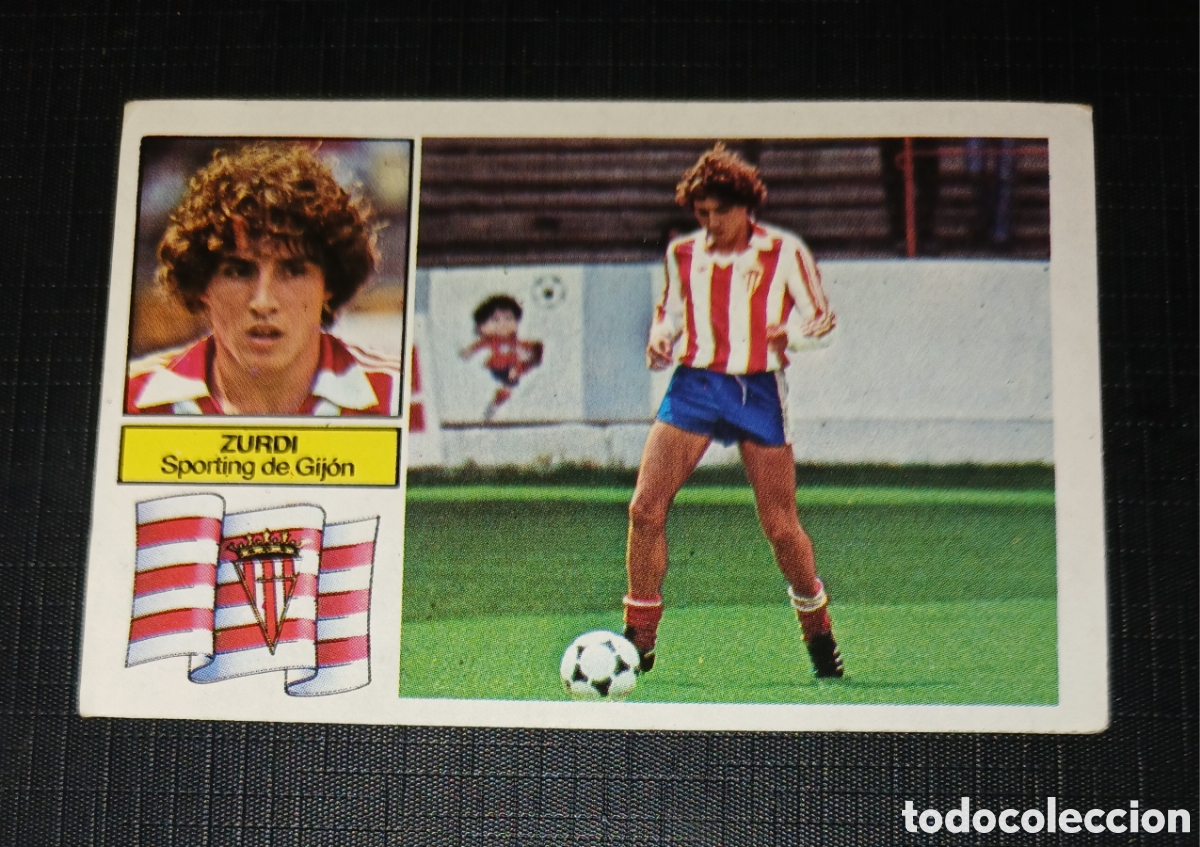 Cromos de f&uacute;tbol: Cromo Zurdi Fichaje Coloca en vez de Abel Sporting de Gij&oacute;n Liga 82 83 1982 1983 Ed. Este Sin pegar