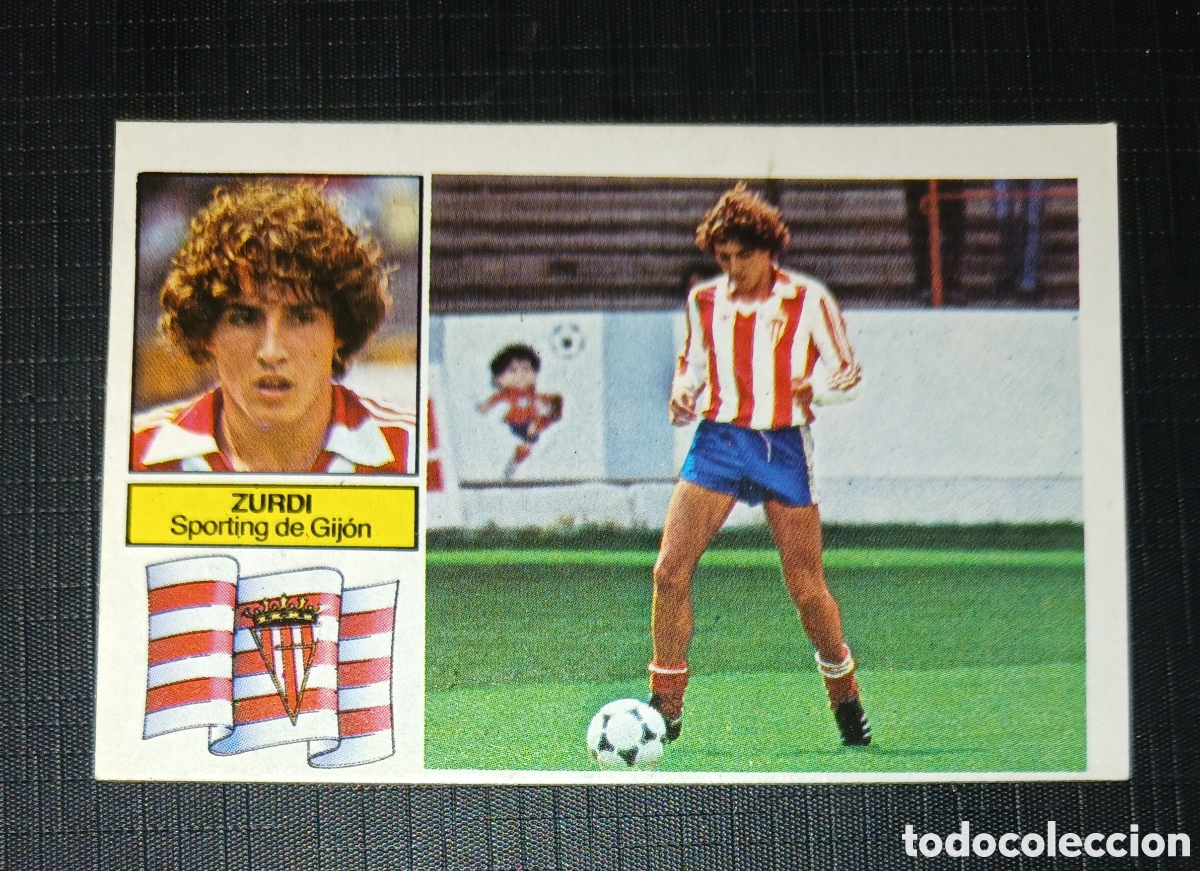 Cromos de f&uacute;tbol: Cromo Zurdi Fichaje Coloca en vez de Abel Sporting de Gij&oacute;n Liga 82 83 1982 1983 Ed. Este Sin pegar