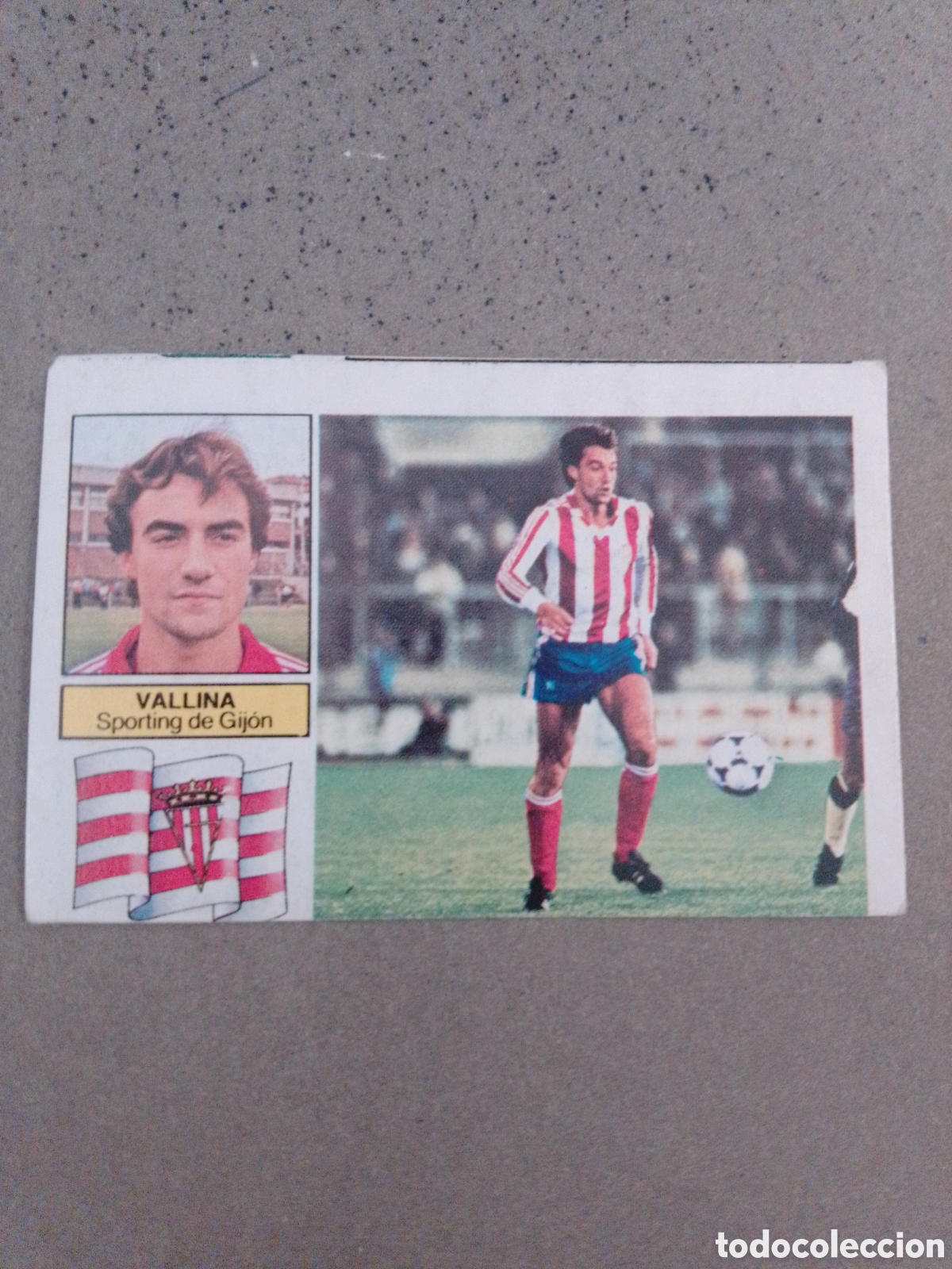 Cromos de f&uacute;tbol: VALLINA SPORTING DE GIJON BAJA 1982-83 ESTE