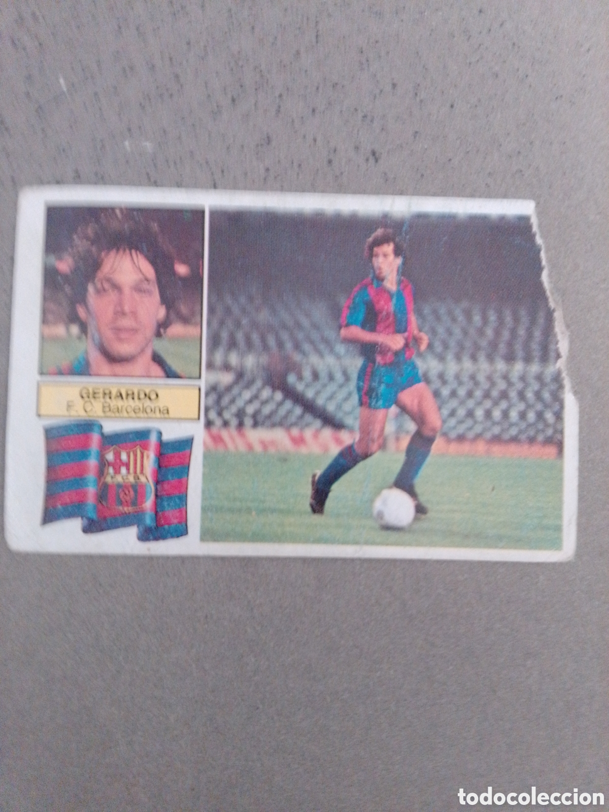 Fu&szlig;ball-Sticker: GERARDO BARCELONA 1982-83 ESTE SIN PEGAR