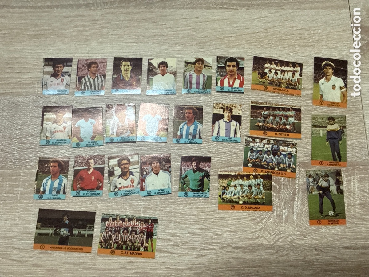 Cromos de f&uacute;tbol: 1984 Ediciones gol s&uacute;per campeones lote de 26