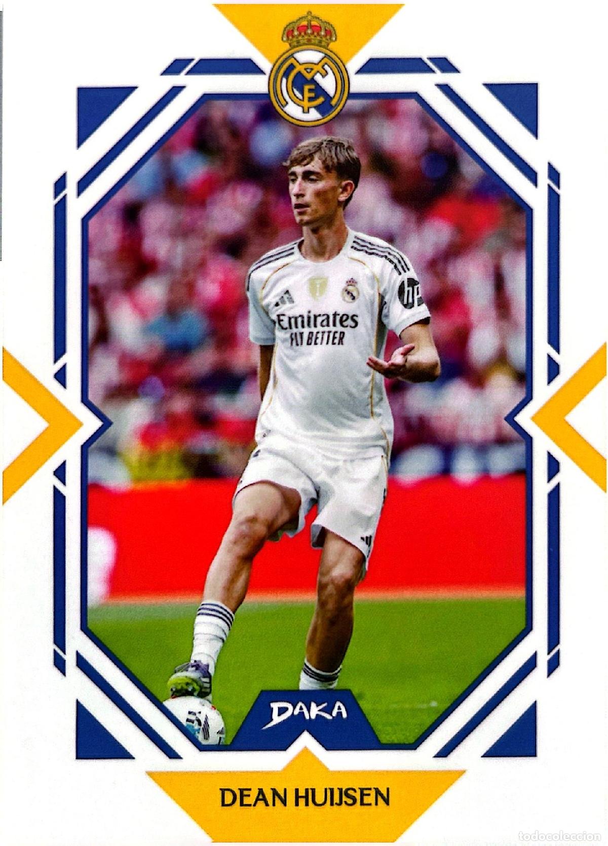 Cromos de f&uacute;tbol: Cromo Dean Huijsen Real Madrid C.F. Daka Top Audience 2025-2026