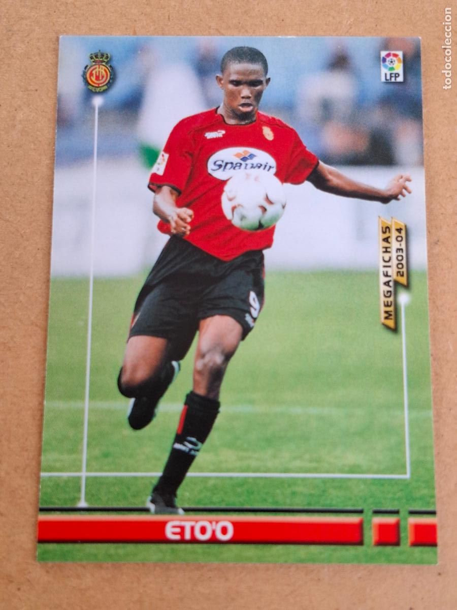 Cromos de f&uacute;tbol: MEGAFICHAS 2003 2004 03 04 - PANINI - 196 ETO'O - R.C.D. MALLORCA (CM)