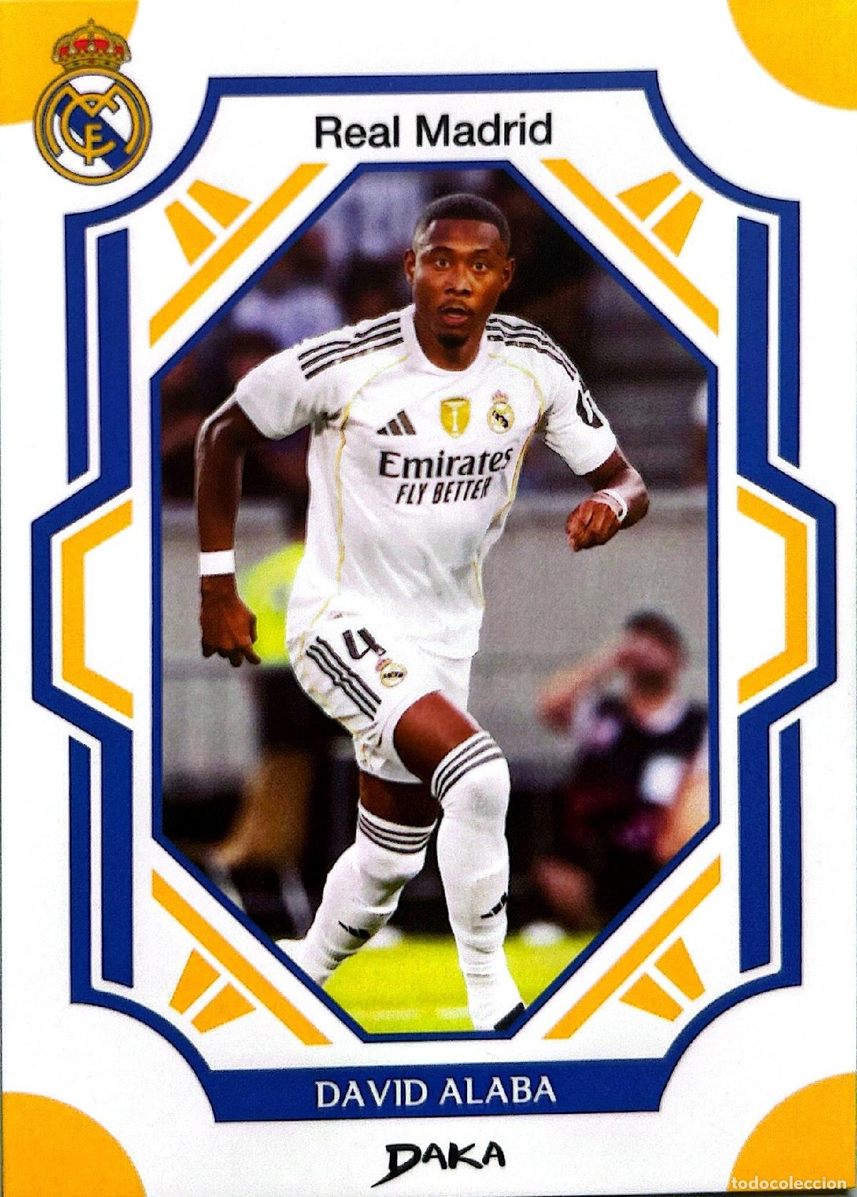 Cromos de f&uacute;tbol: Cromo David Alaba Real Madrid C.F. Daka Top Audience 2025-2026