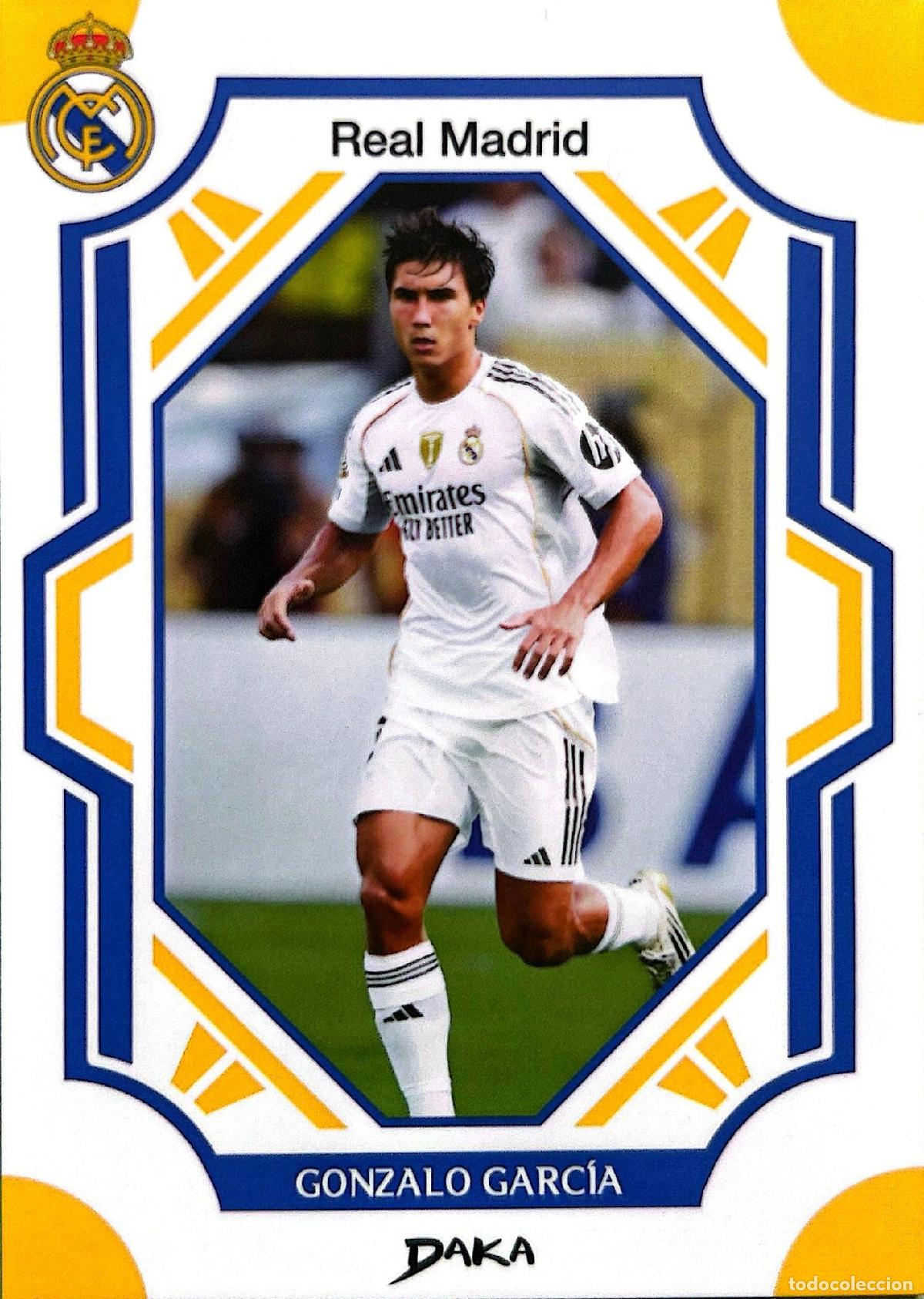 Cromos de f&uacute;tbol: Cromo Gonzalo Garc&iacute;a Real Madrid C.F. Daka Top Audience 2025-2026