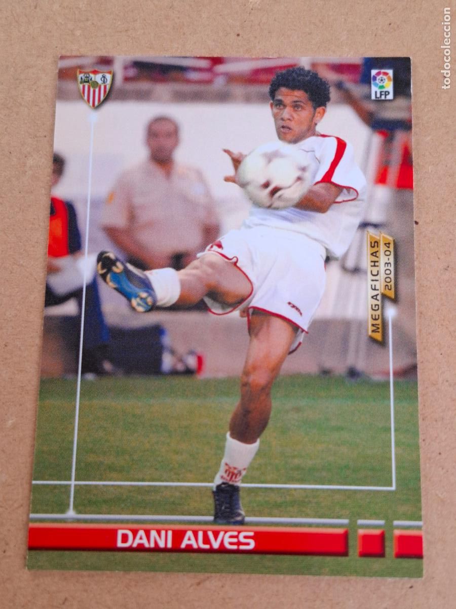 Cromos de f&uacute;tbol: MEGAFICHAS 2003 2004 03 04 - PANINI - 261 DANI ALVES - SEVILLA FC (CM)