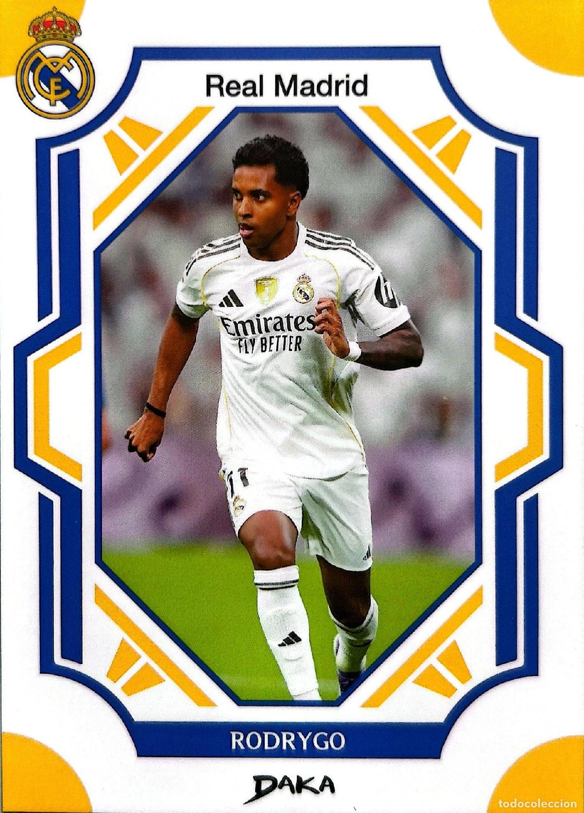 Cromos de f&uacute;tbol: Cromo Rodrygo Real Madrid C.F. Daka Top Audience 2025-2026