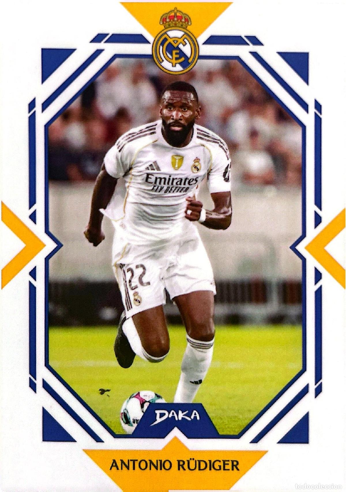 Cromos de f&uacute;tbol: Cromo Antonio Rudiger Real Madrid C.F. Daka Top Audience 2025-2026