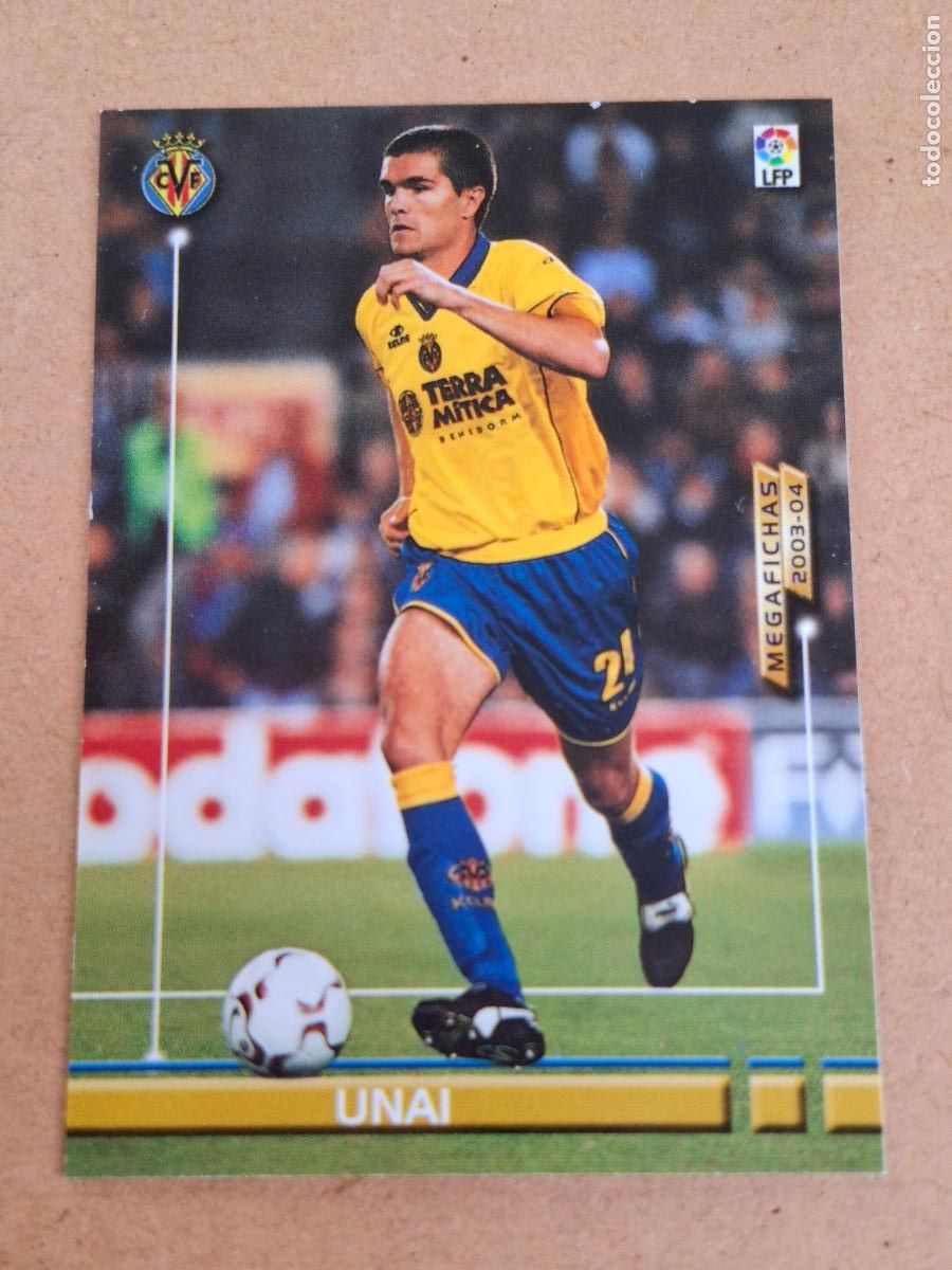 Cromos de f&uacute;tbol: MEGAFICHAS 2003 2004 03 04 - PANINI - 330 UNAI ( BAJA ) - VILLARREAL CF (CM)