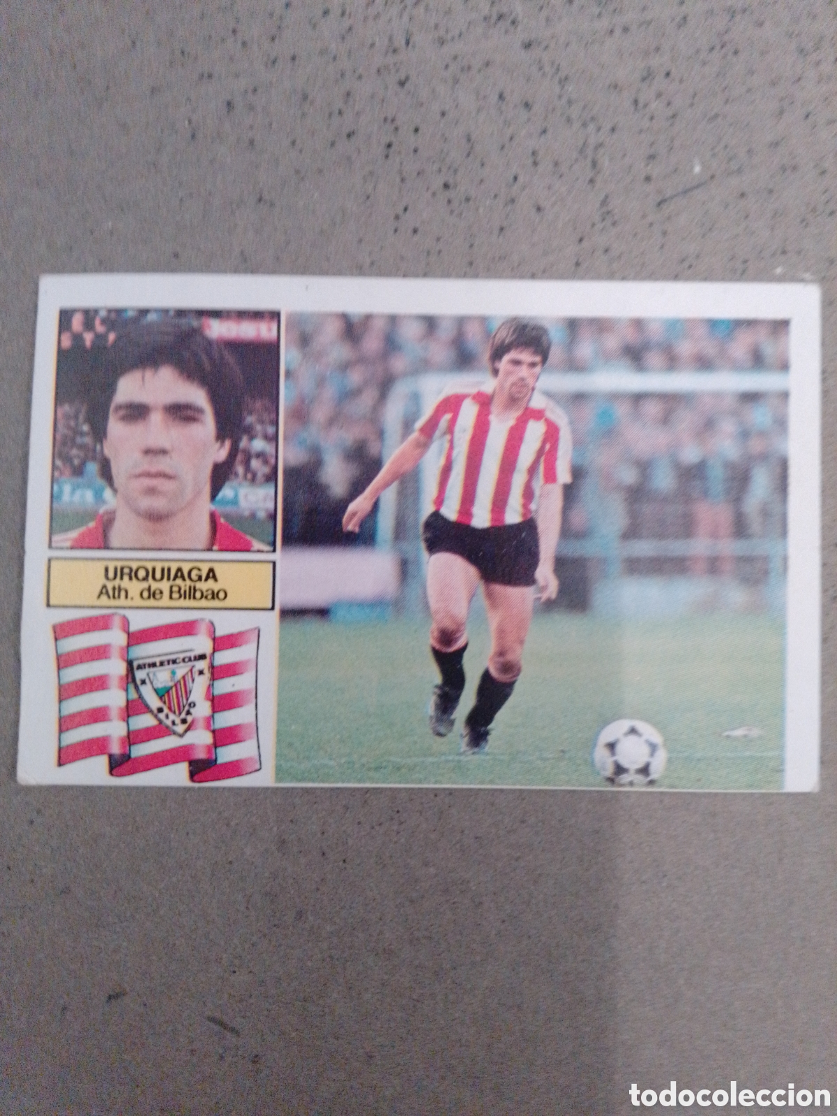 Cromos de f&uacute;tbol: URQUIAGA ATHLETIC DE BILBAO 1982-83 ESTE SIN PEGAR