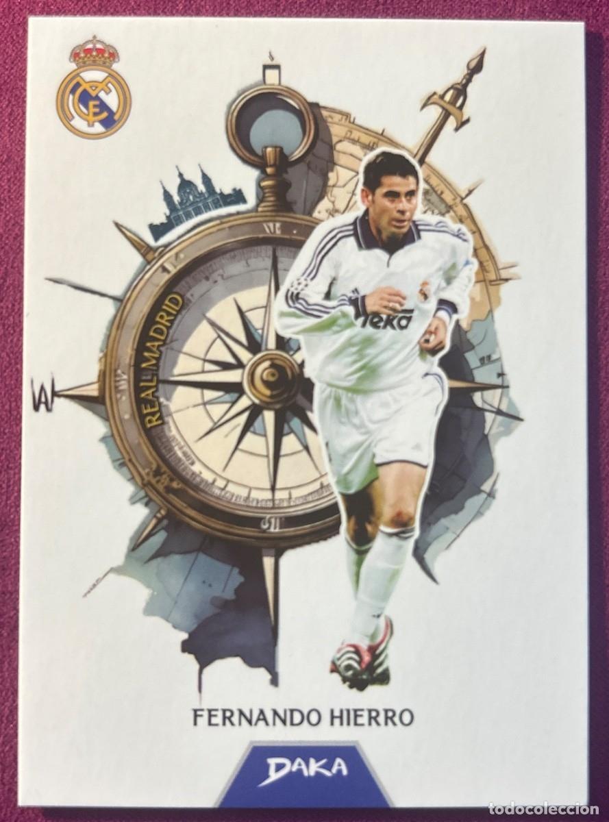 Cromos de f&uacute;tbol: Cromo Fernando Hierro Real Madrid C.F. Daka Top Audience 2025-2026