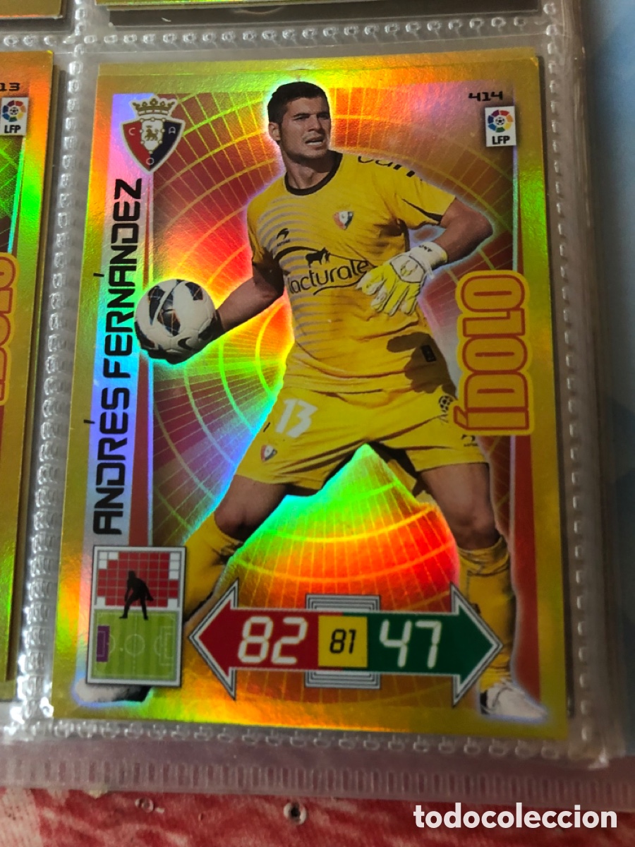 Cromos de f&uacute;tbol: Adrenalyn 2012 2013 &iacute;dolo Andr&eacute;s Fern&aacute;ndez 414 Osasuna
