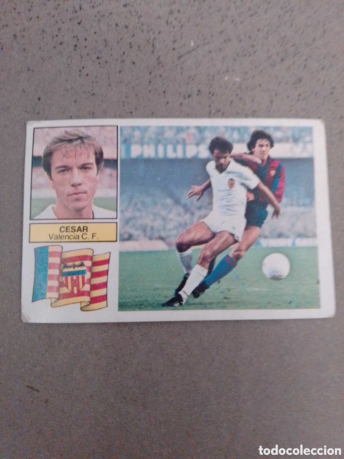 Cromos de f&uacute;tbol: CESAR VALENCIA 1982-83 ESTE SIN PEGAR