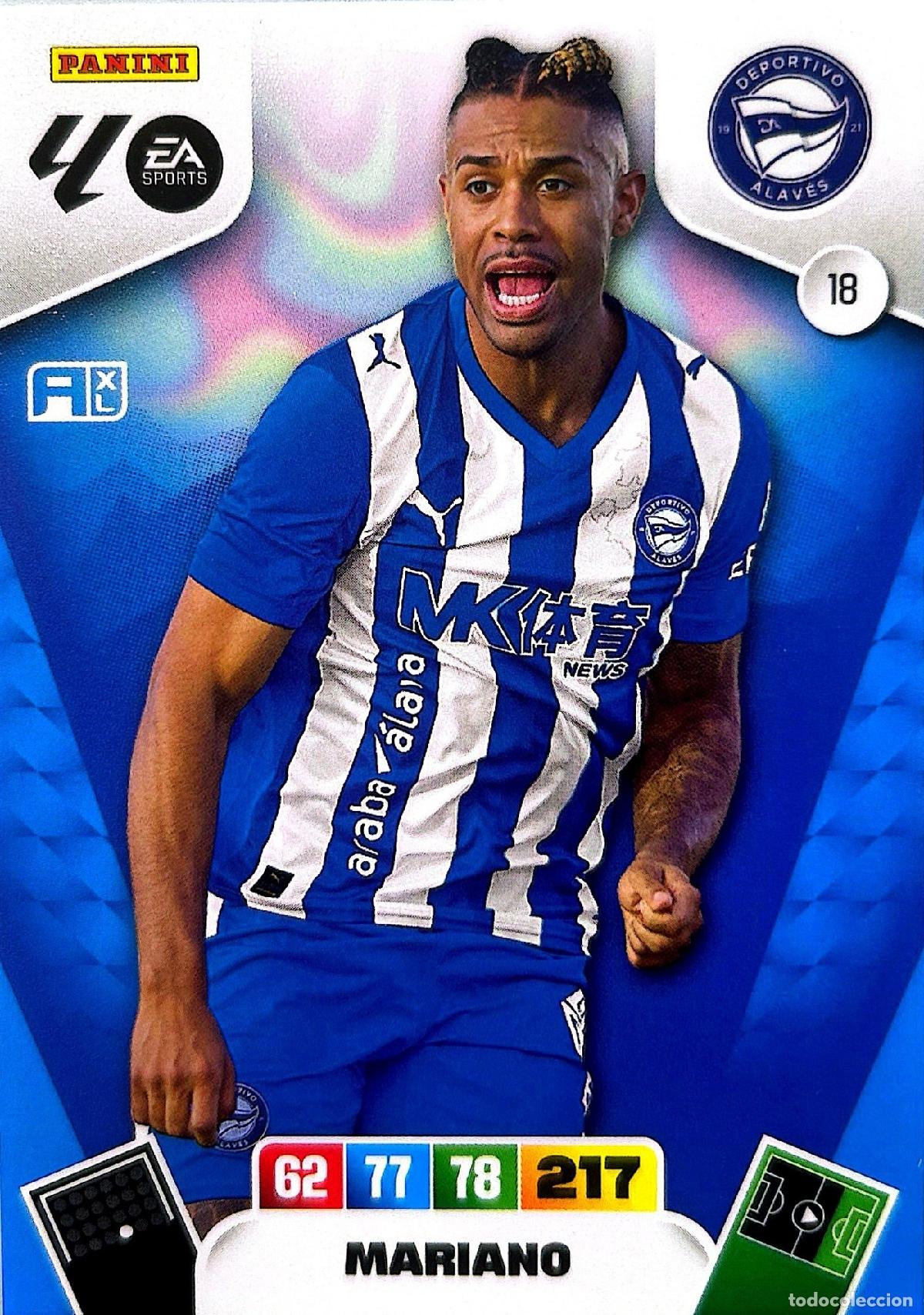 Cromos de f&uacute;tbol: Cromo Mariano Deportivo Alav&eacute;s, S.A.D. Panini Adrenalyn XL Liga 2025-2026