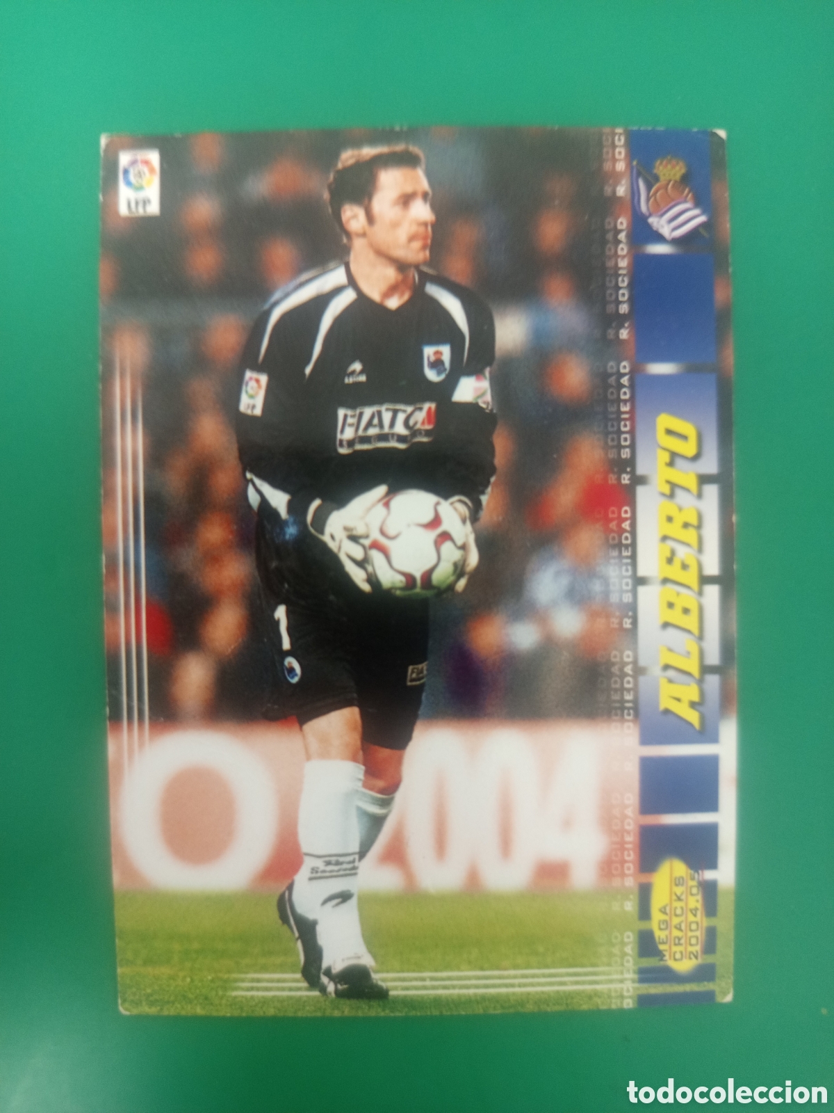 Cromos de f&uacute;tbol: ❇️ CROMO ⚽ ALBERTO REAL SOCIEDAD MEGACRACKS MGKS 04 05 2004 2005 PANINI SPORTS ❇️