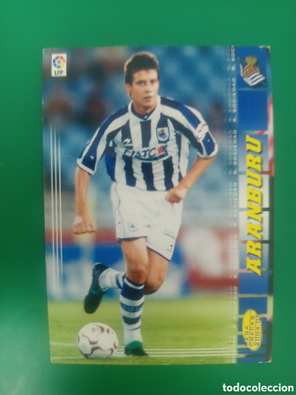 Cromos de f&uacute;tbol: ❇️ CROMO ⚽ ARANBURU REAL SOCIEDAD MEGACRACKS MGKS 04 05 2004 2005 PANINI SPORTS ❇️