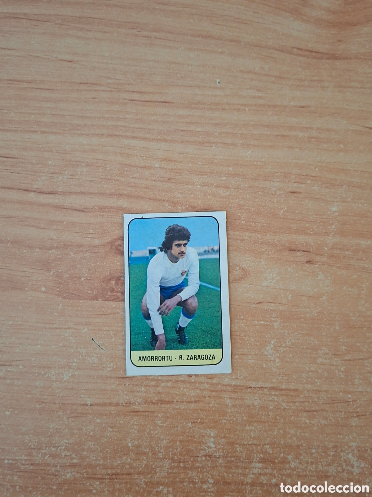 Fu&szlig;ball-Sticker: Este 78 79 amorrortu Zaragoza 8 fichaje despegado ver fotos