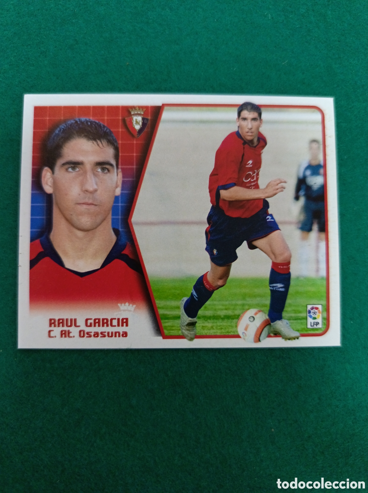 Cromos de f&uacute;tbol: Cromo Raul Garc&iacute;a liga 2005 2006. Sin pegar, coloca Osasuna