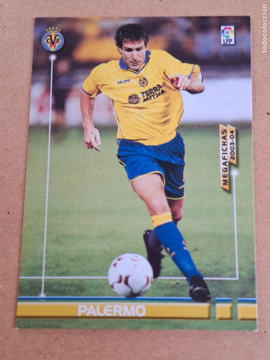 Cromos de f&uacute;tbol: MEGAFICHAS 2003 2004 03 04 - PANINI - 341 PALERMO ( BAJA ) - VILLARREAL CF (CM)