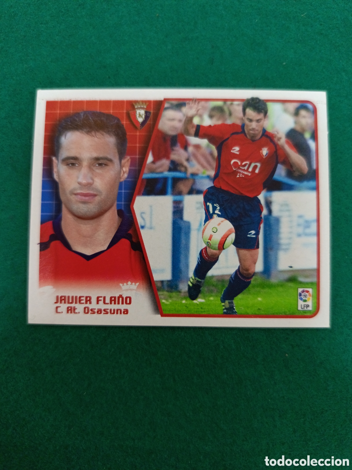 Cromos de f&uacute;tbol: Cromo Javier Fla&ntilde;o. Liga 2005 2006, sin pegar. Coloca Osasuna