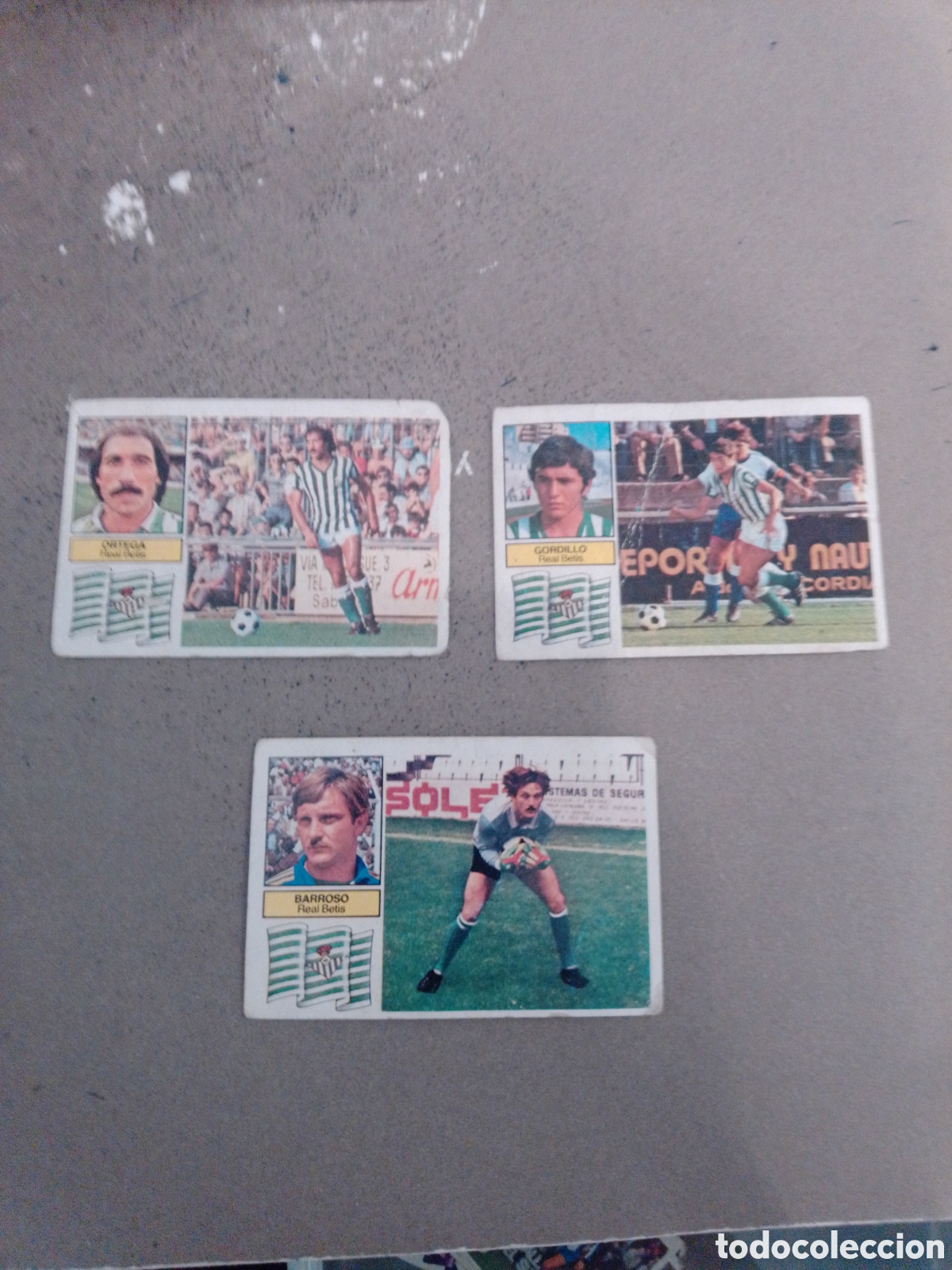 Cromos de f&uacute;tbol: LOTE GANGA 3 CROMOS BETIS 1982-83 ESTE DESPEGADOS