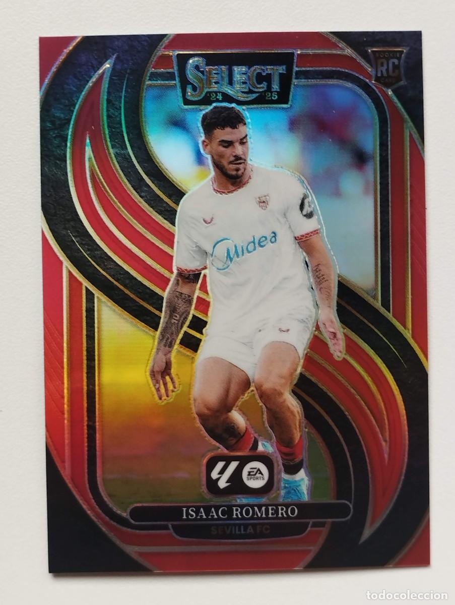 Cromos de f&uacute;tbol: CROMO CARD PANINI SELECT LA LIGA 2024 2025 24 25 PRIZM ISAAC ROMERO 124 SEVILLA RC ROOKIE