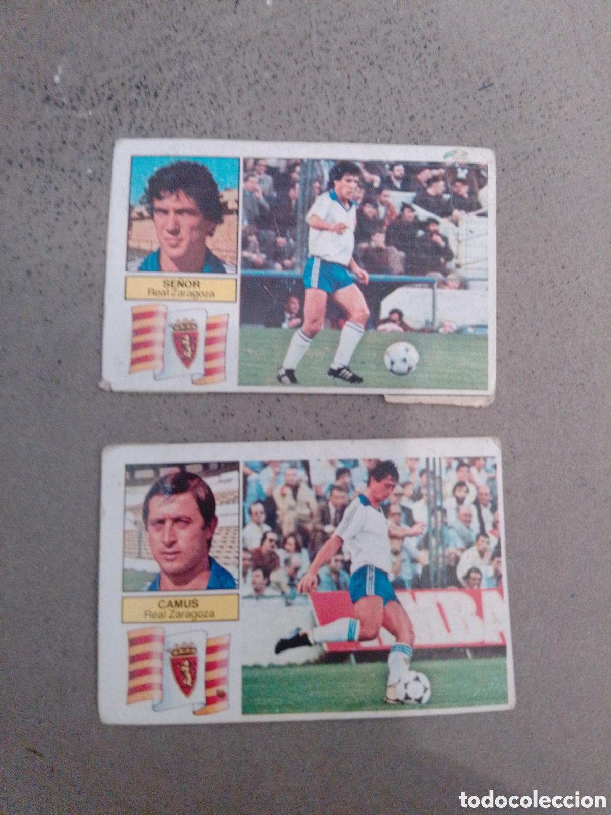 Cromos de f&uacute;tbol: LOTE GANGA 2 CROMOS ZARAGOZA 1982-83 ESTE DESPEGADOS