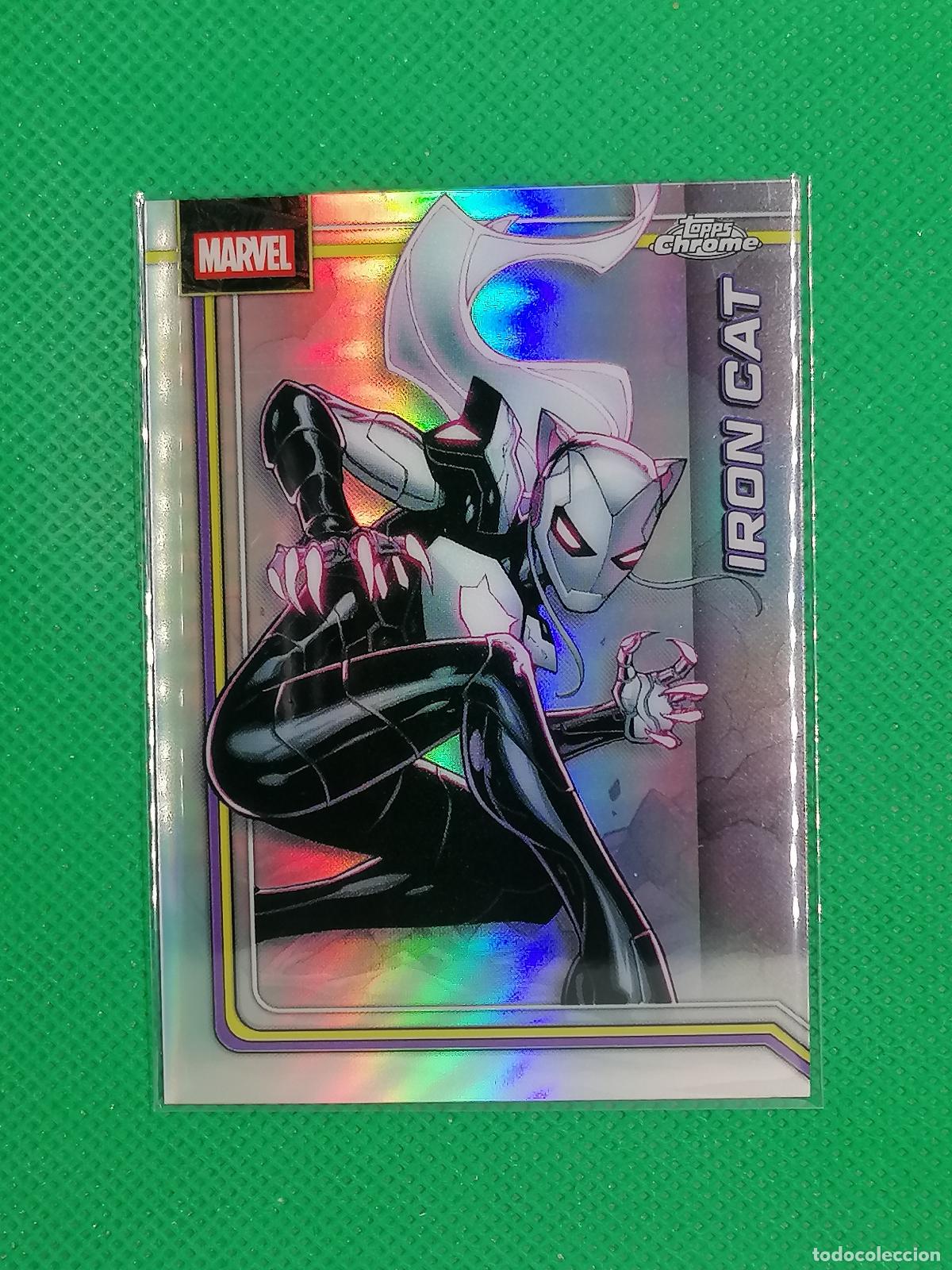 Cromos de f&uacute;tbol: 127 IRON CAT REFRACTOR ⚽ TOPPS CHROME MARVEL 2026 ⚽