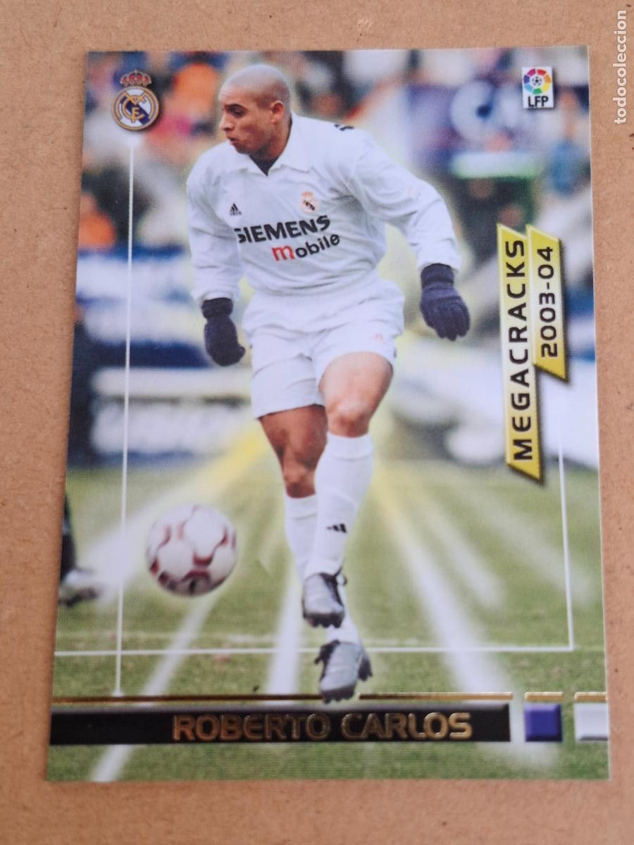 Cromos de Futebol: MEGAFICHAS 2003 2004 03 04 - PANINI - 366 ROBERTO CARLOS - REAL MADRID (CM)