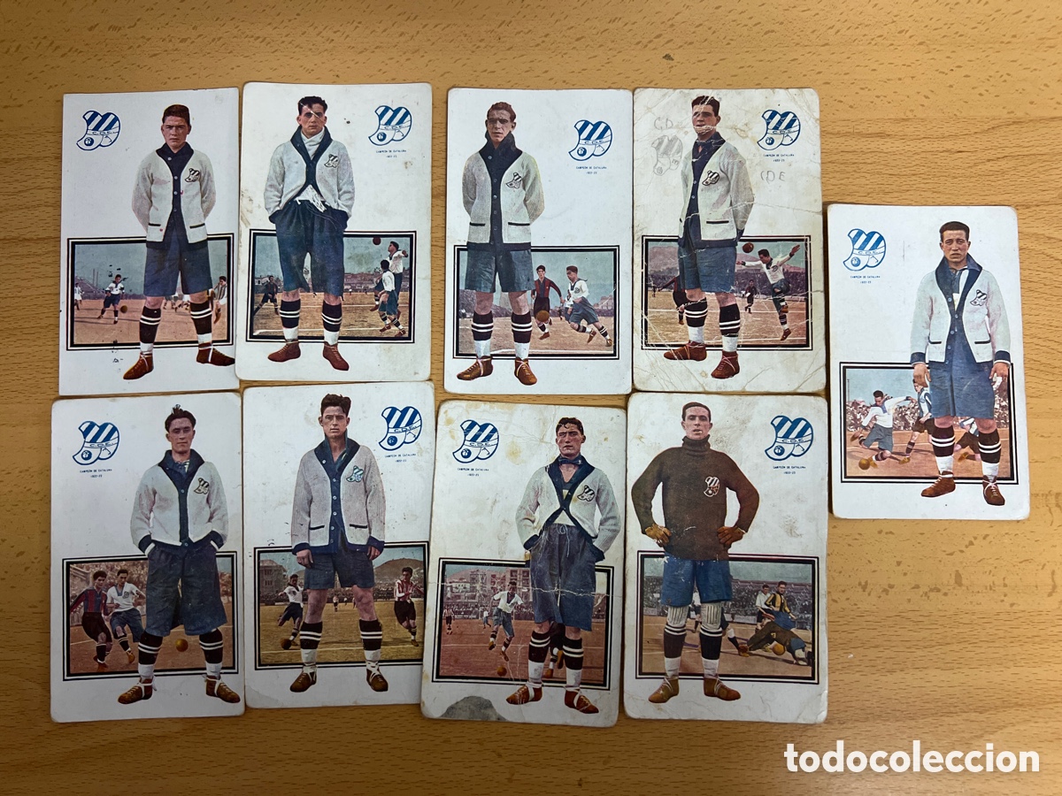 Football Stickers: Jugadores de Foot-ball CD Europa lote de 9