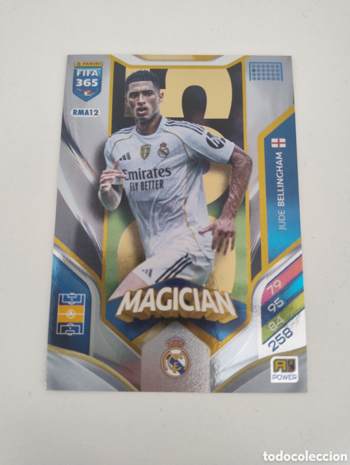 Cromos de f&uacute;tbol: RMA 12 - Bellingham - Real Madrid - Adrenalyn XL FIFA 365 2026 Magician