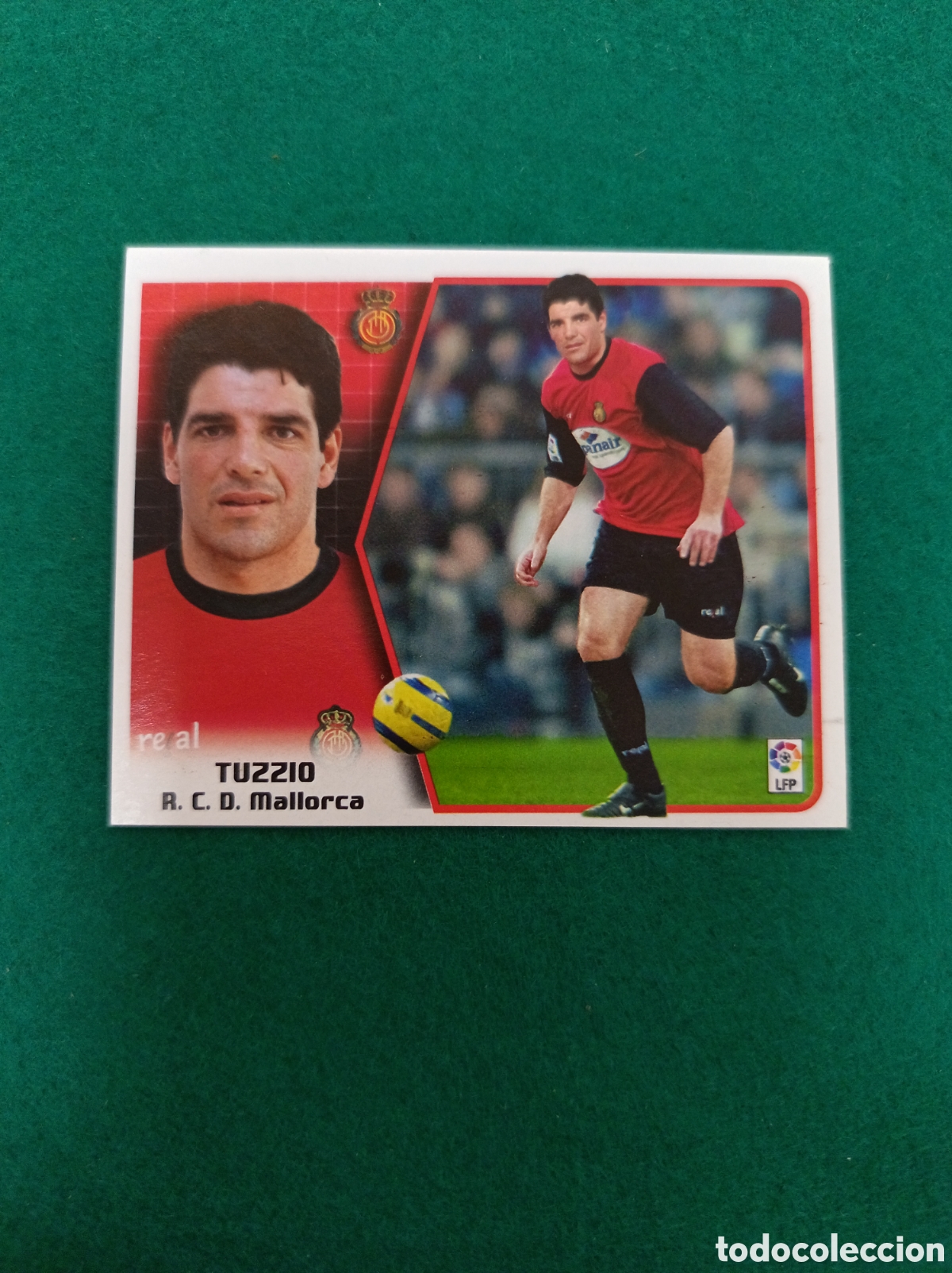 Cromos de f&uacute;tbol: Cromo tuzzio, liga 2005 2006. Sin pegar, coloca Mallorca.
