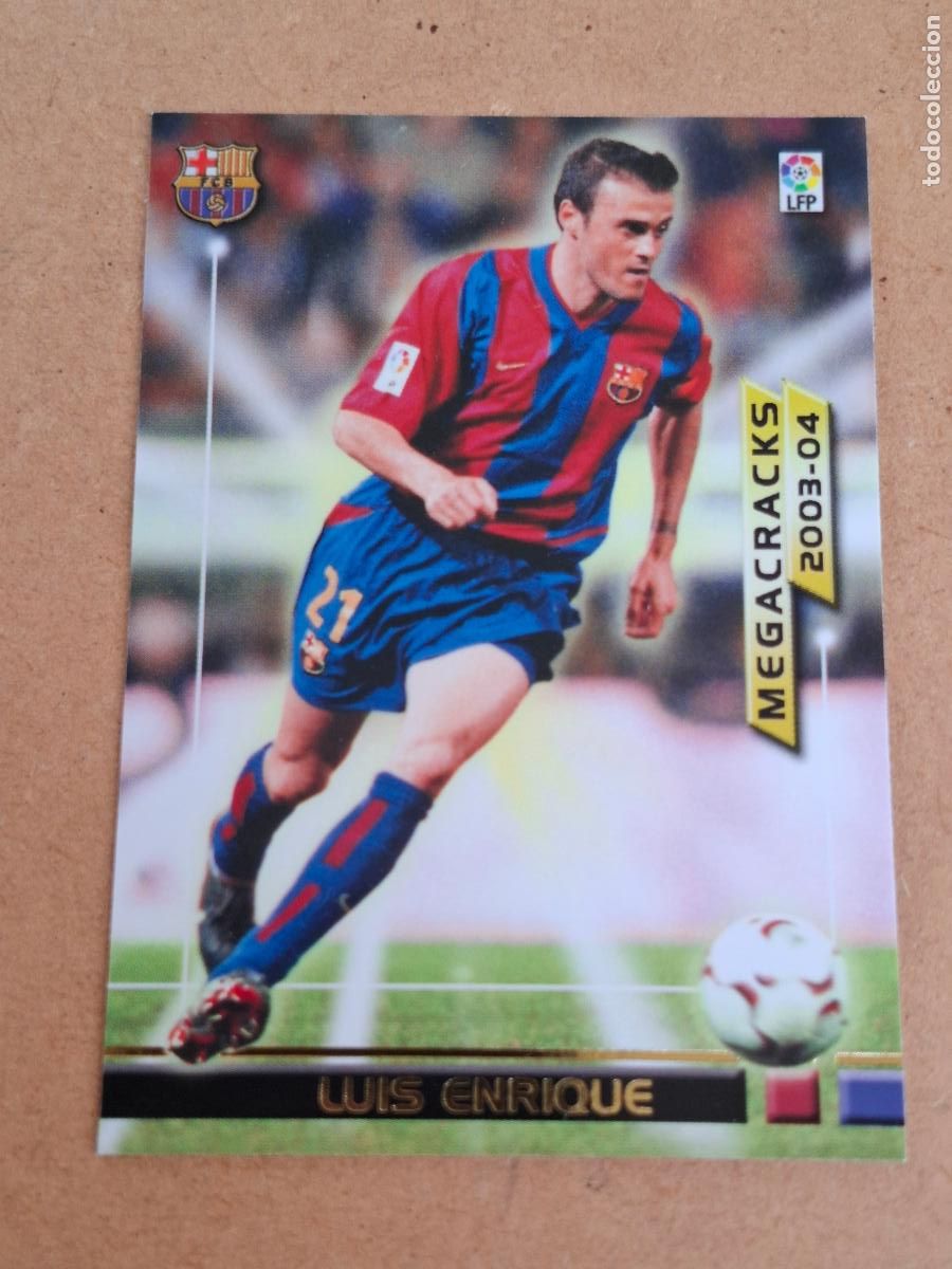 Cromos de f&uacute;tbol: MEGAFICHAS 2003 2004 03 04 - PANINI - 371 LUIS ENRIQUE - FC. BARCELONA (CM)