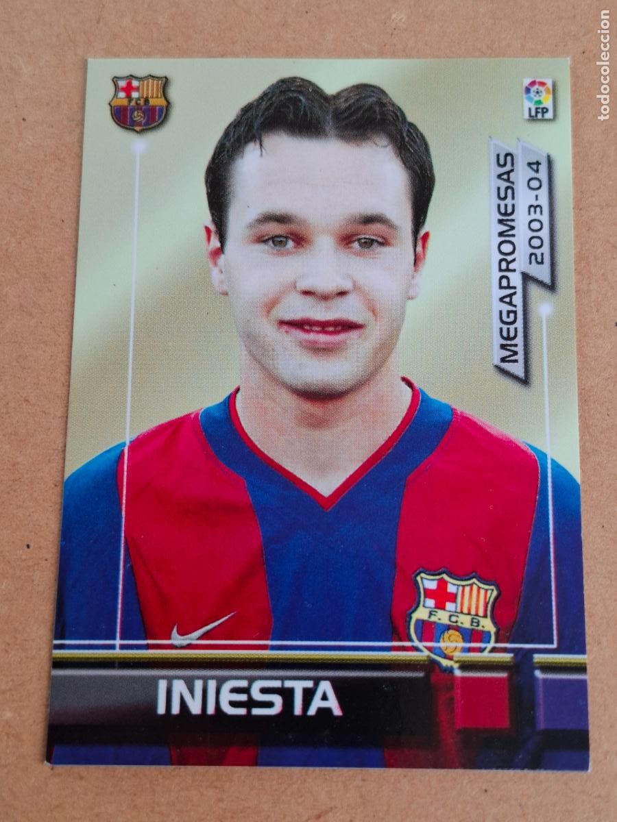 Cromos de f&uacute;tbol: MEGAFICHAS 2003 2004 03 04 - PANINI - 398 INIESTA - FC. BARCELONA (CM)