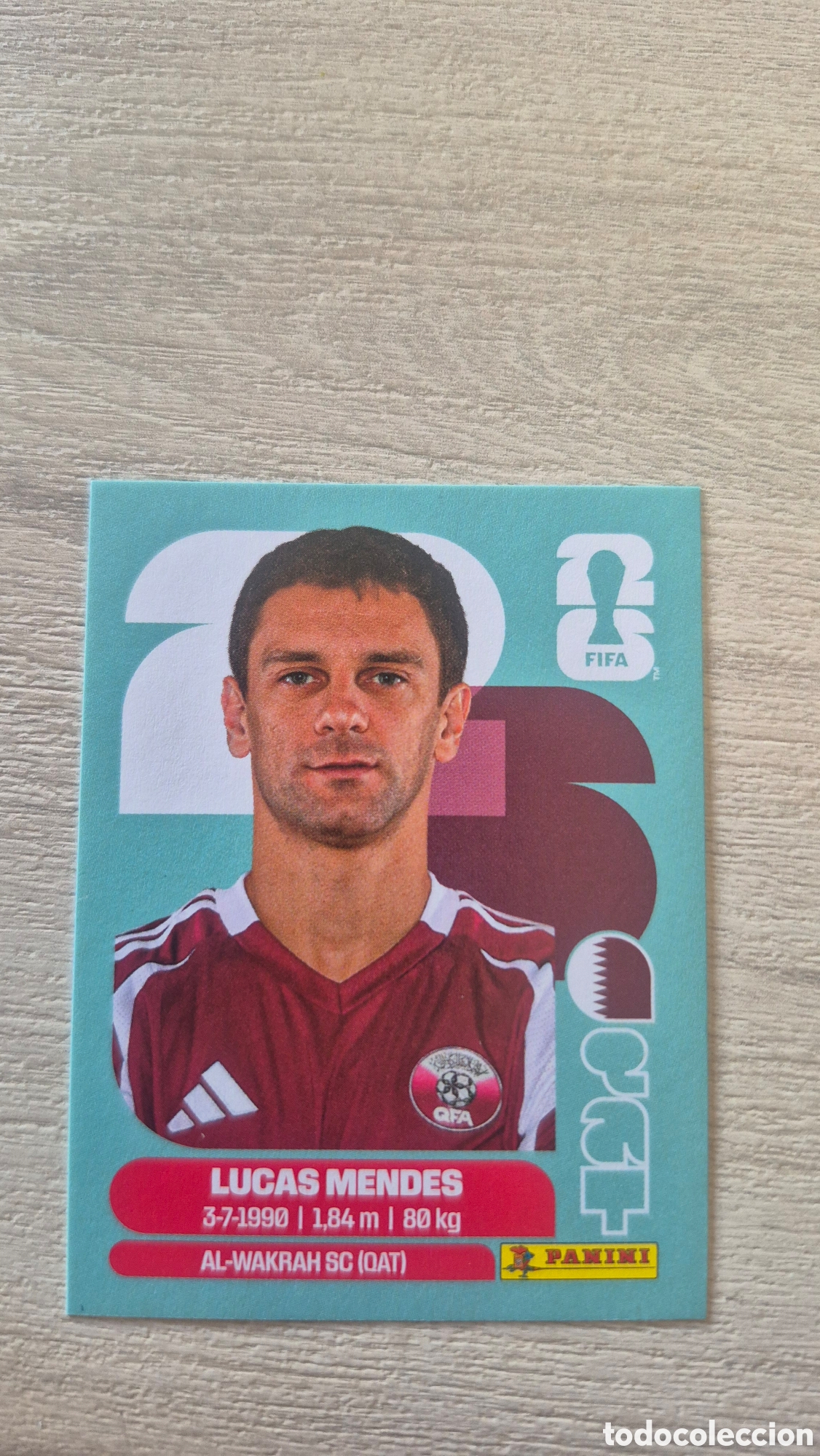 Cromos de f&uacute;tbol: QAT4 Lucas Mendes FIFA World Cup 2026