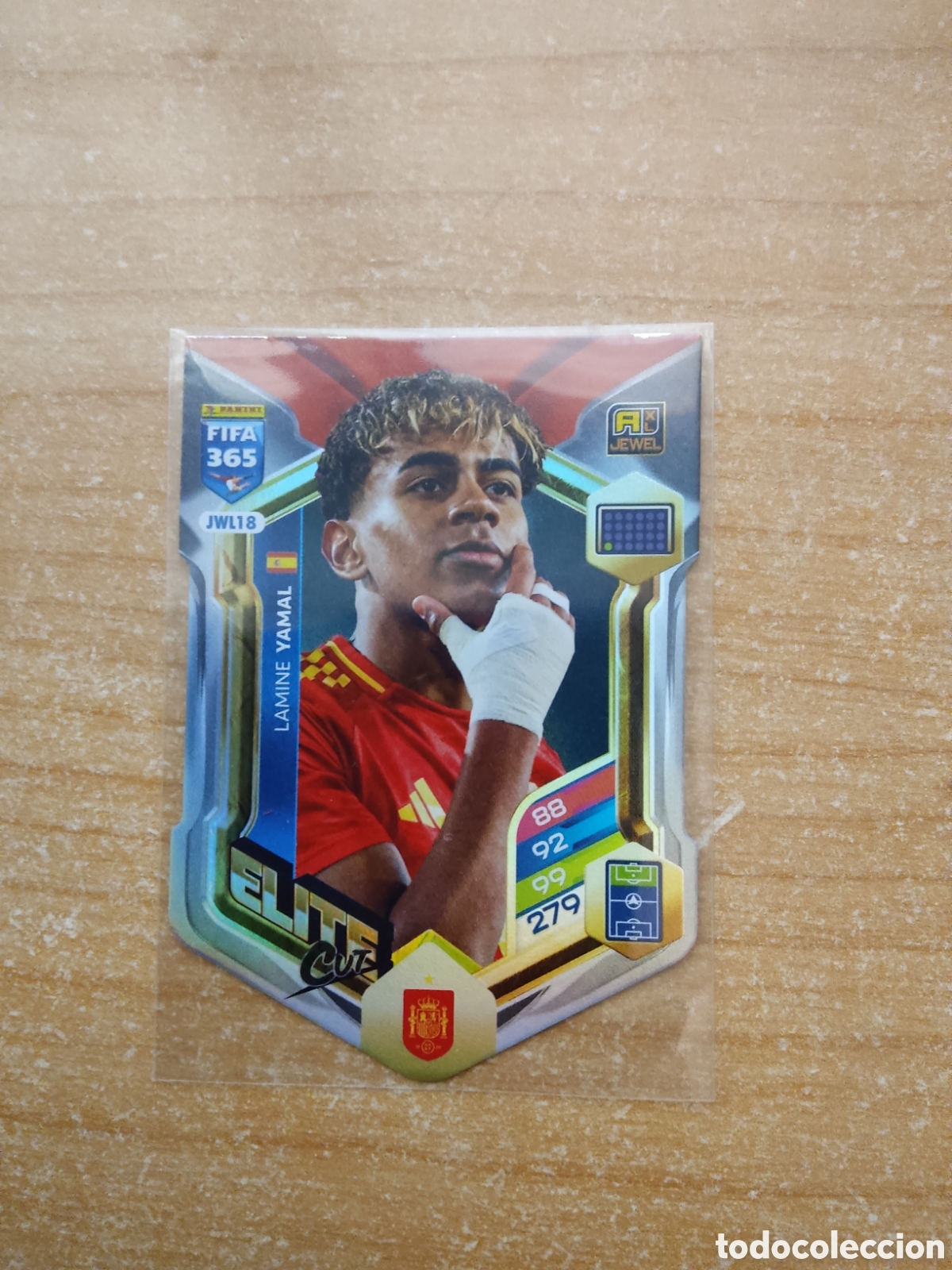 Cromos de f&uacute;tbol: JWL18 LAMINE YAMAL ESPA&Ntilde;A ELITE CLUB FIFA 365 ADRENALYN 2026